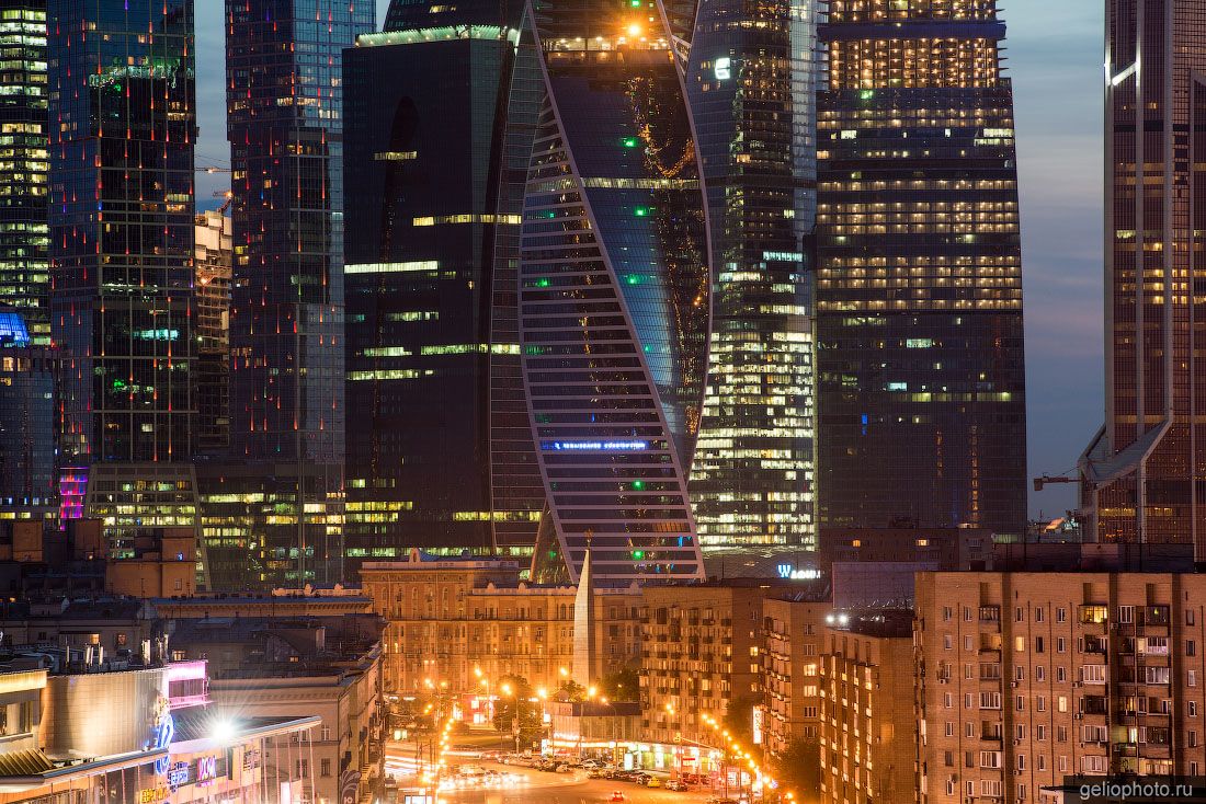 Вид на Москва-Сити с Большой Дорогомиловской фото