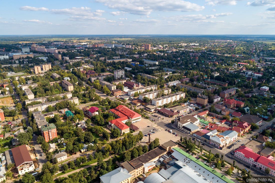 Центр Можайска с высоты фото