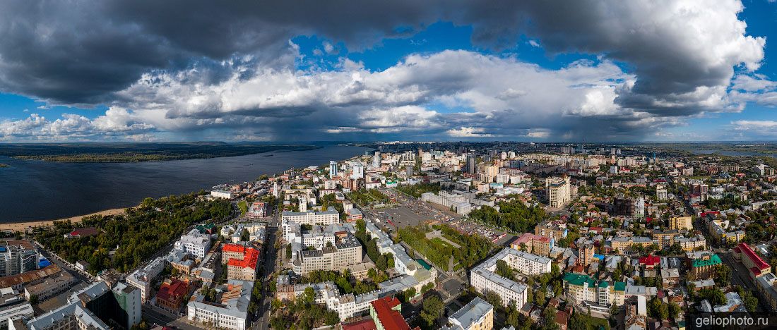 Панорама Самары с высоты фото