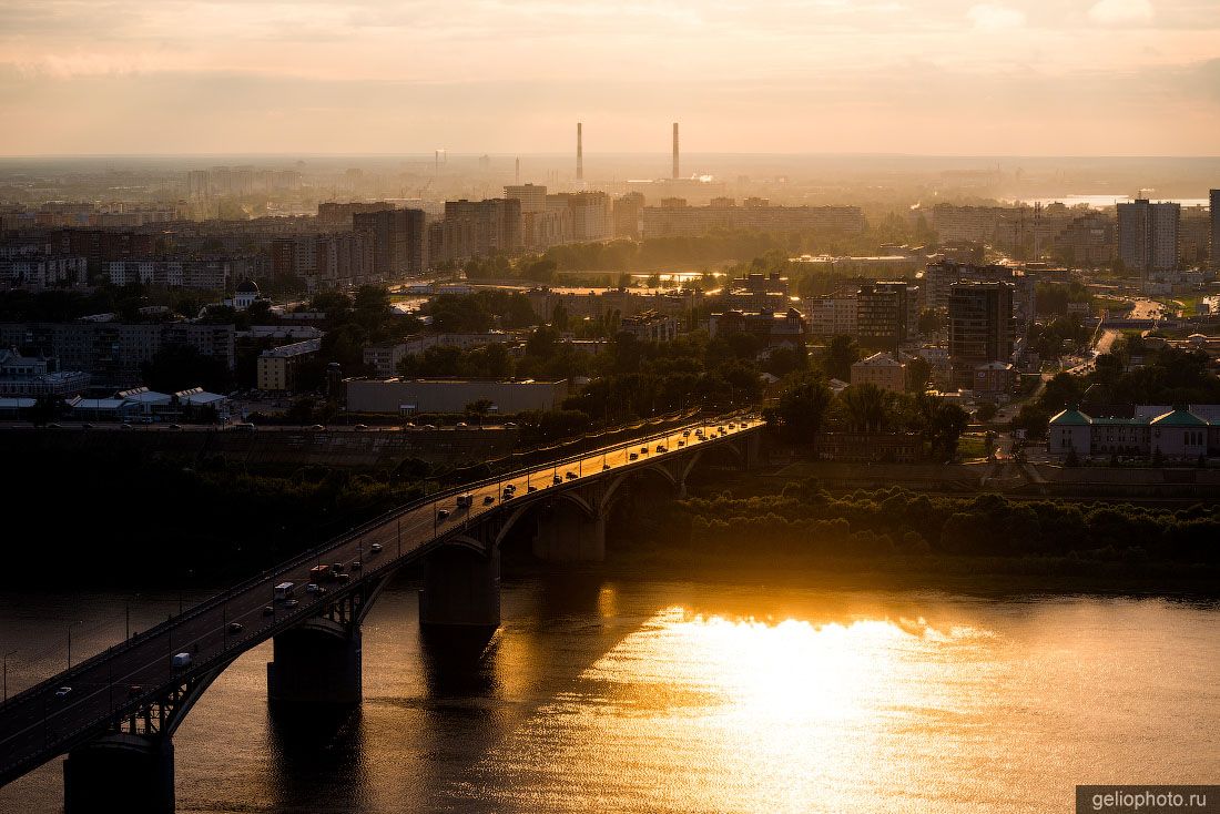 Канавинский мост через Оку в Нижнем Новгороде фото