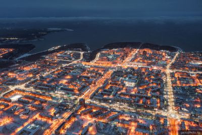 Братск с высоты зимой фото