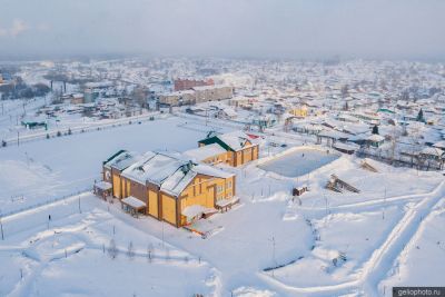 ДК ​Тайгинского городского округа с высоты фото