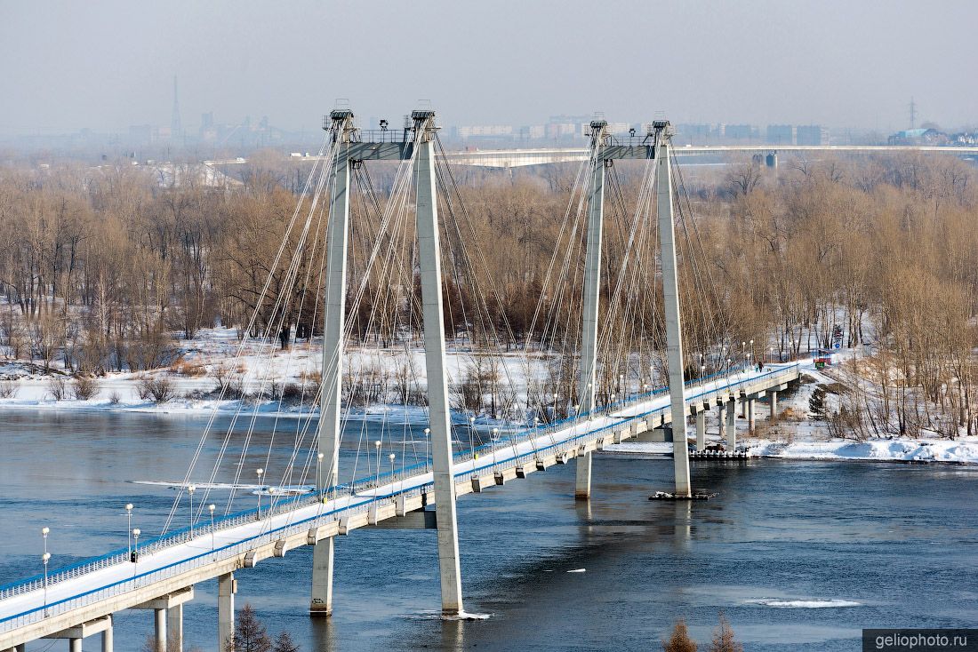 Виноградовский мост в Красноярске фото