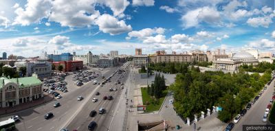 Панорама центра Новосибирска фото