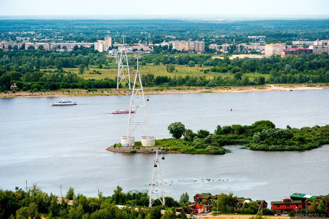 Канатная дорога в Нижнем Новгороде фото