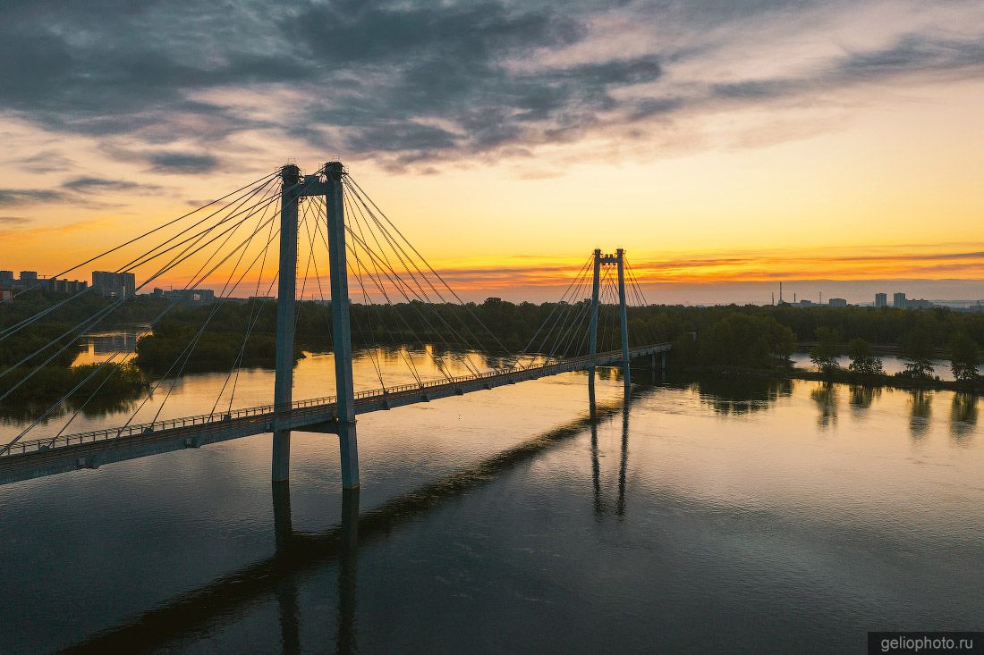 Виноградовский мост в Красноярске фото
