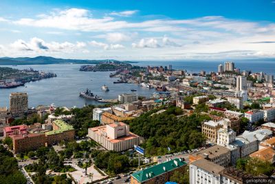 Ленинский район Владивостока с высоты фото