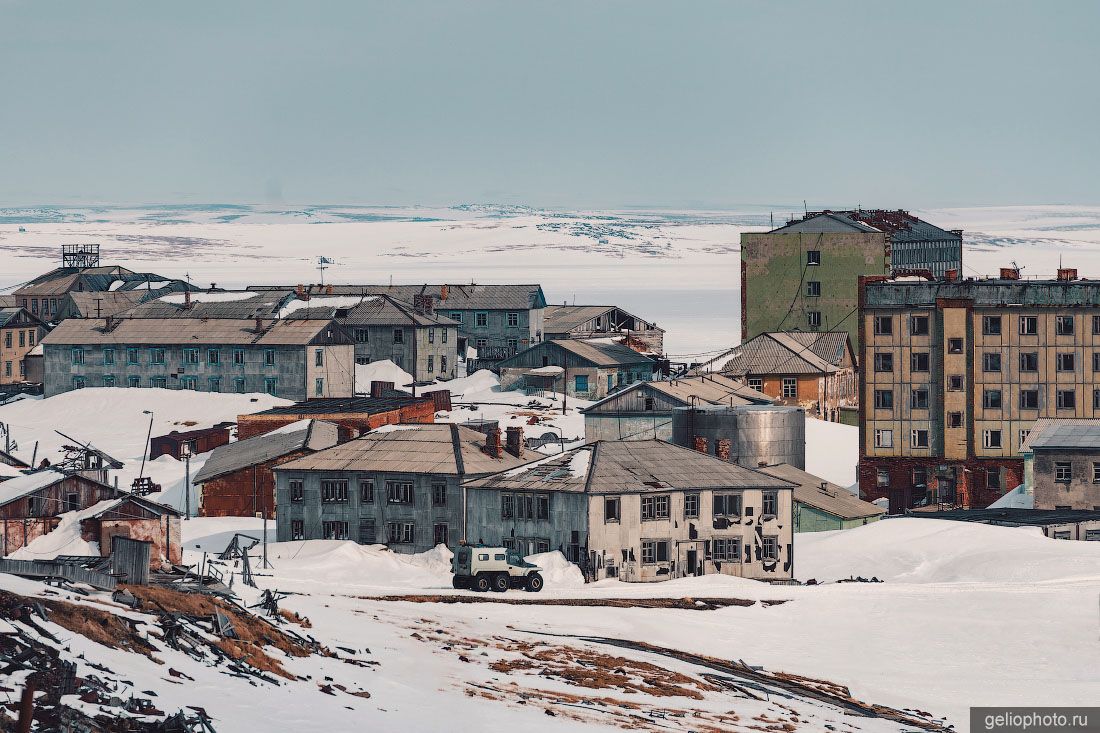 Посёлок Диксон зимой фото