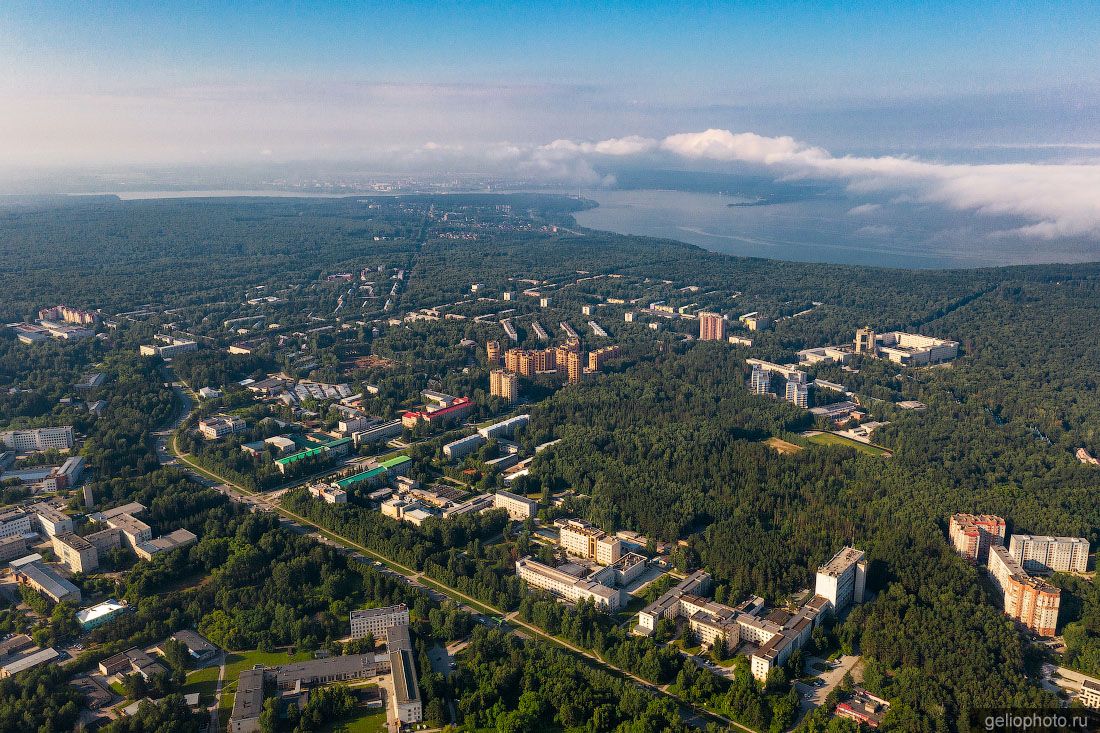 Новосибирский академгородок с высоты летом фото