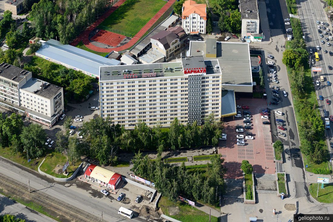 Гостиница Барнаул с высоты фото