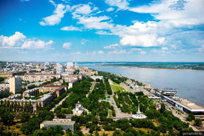 Центр Волгограда с высоты летом фото