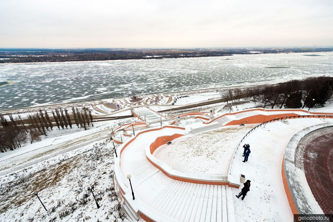 Чкаловская лестница в Нижнем Новгороде фото
