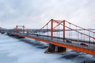 Кузнечевский мост в Архангельске фото