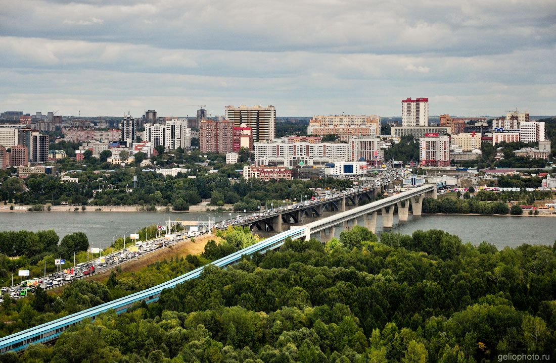 Метромост Новосибирска фото