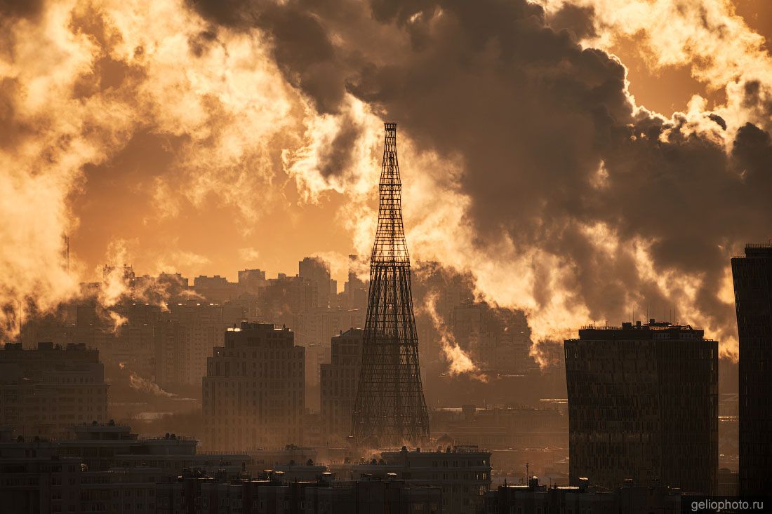 Шуховская телебашня в Москве фото