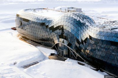Биотехнопарк в Кольцово зимой фото