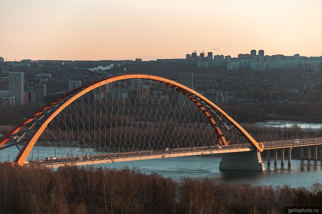 Бугринский мост в Новосибирске фото