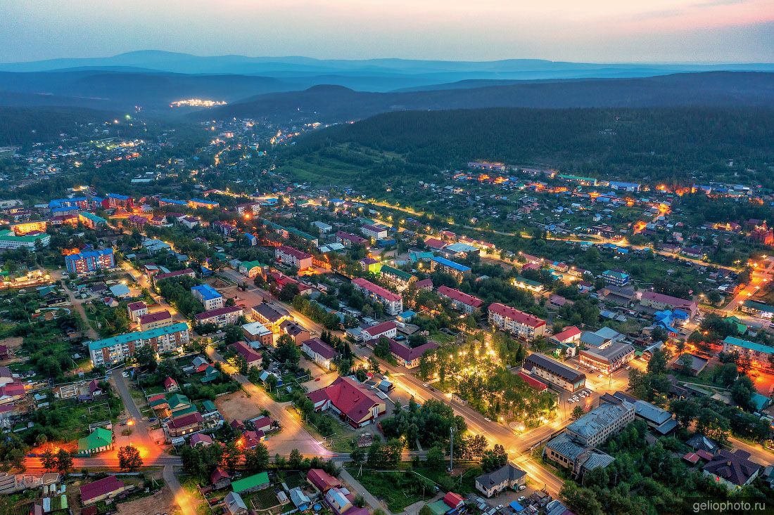 Центр вечернего Алдана фото