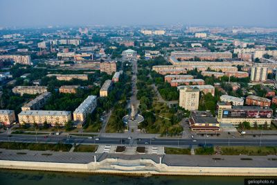 Иртышская набережная и Бульвар Победы в Омске фото