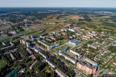 Волоколамск с высоты летом фото
