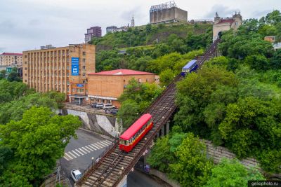 Фуникулёры на сопку Орлиное гнездо во Владивостоке фото