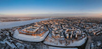 Панорама Нижнего Новгорода с высоты фото