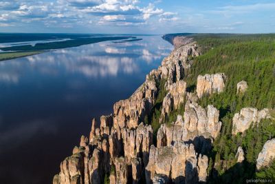 Парк Ленские столбы с высоты фото