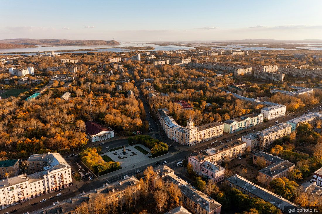 Площадь Ленина в Комсомольске-на-Амуре фото