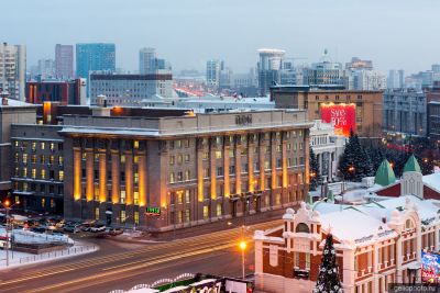 Мэрия в Новосибирске зимой фото