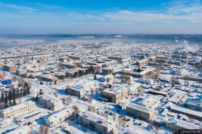 Улица Ленина в посёлке Тяжинский фото